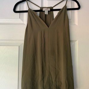 army green tank/blouse